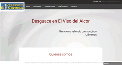 Desktop Screenshot of desguaceelcorneta.com